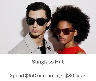 sunglass hut amex offer.